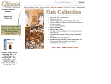Tablet Screenshot of oakfurniture.com